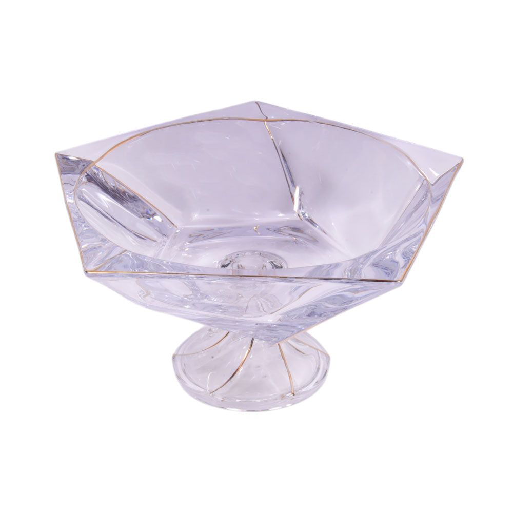 BOWL CRYSTAL GOLDEN 0640-13 Default Title - MamasJan Décor