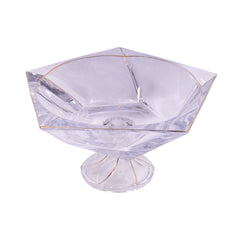 BOWL CRYSTAL GOLDEN 0640-13 Default Title - MamasJan Décor