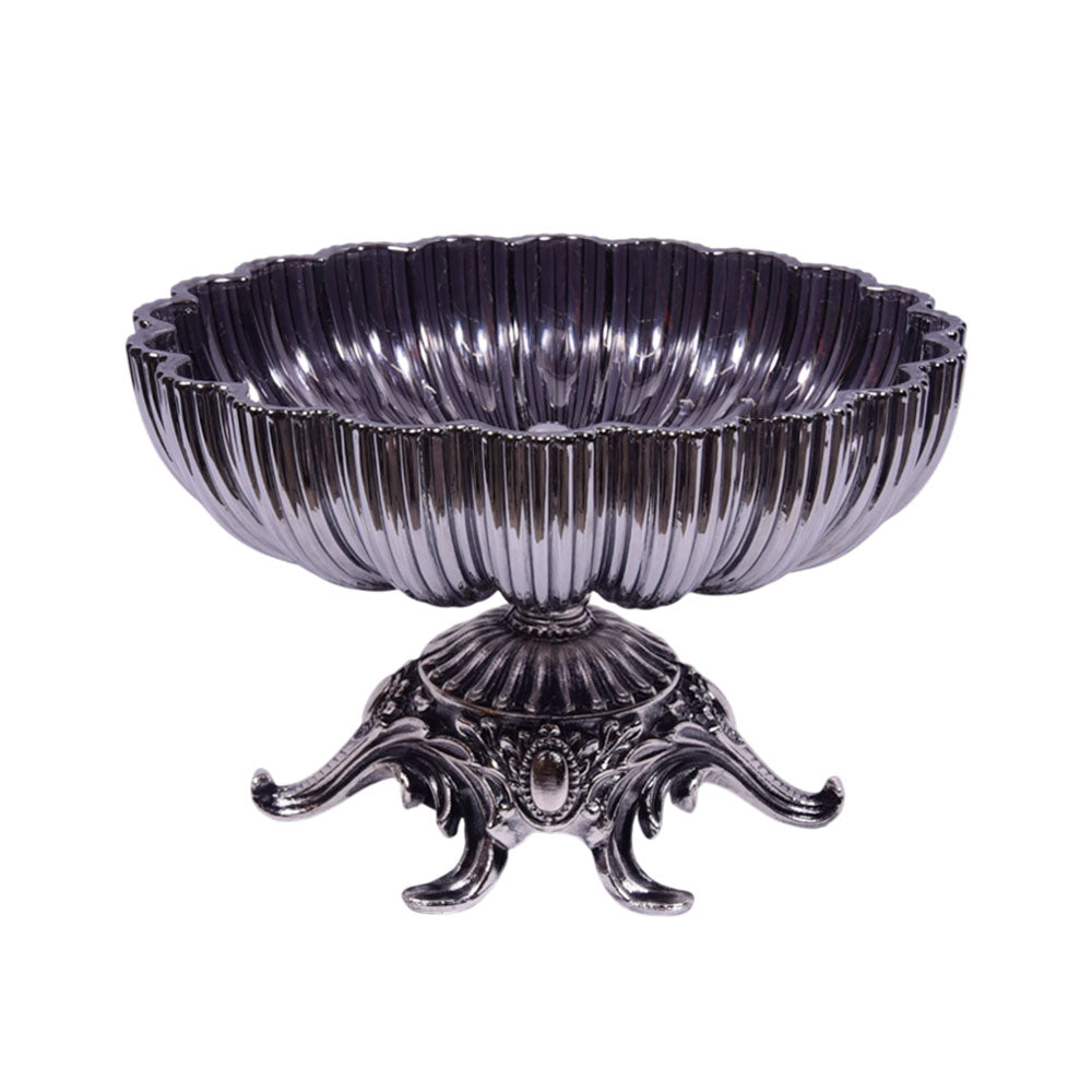 BOWL SILVER 1066YH Default Title - MamasJan Décor