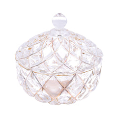 BOWL CANDY CRYSTAL GOLDEN 0640-3 Default Title - MamasJan Décor