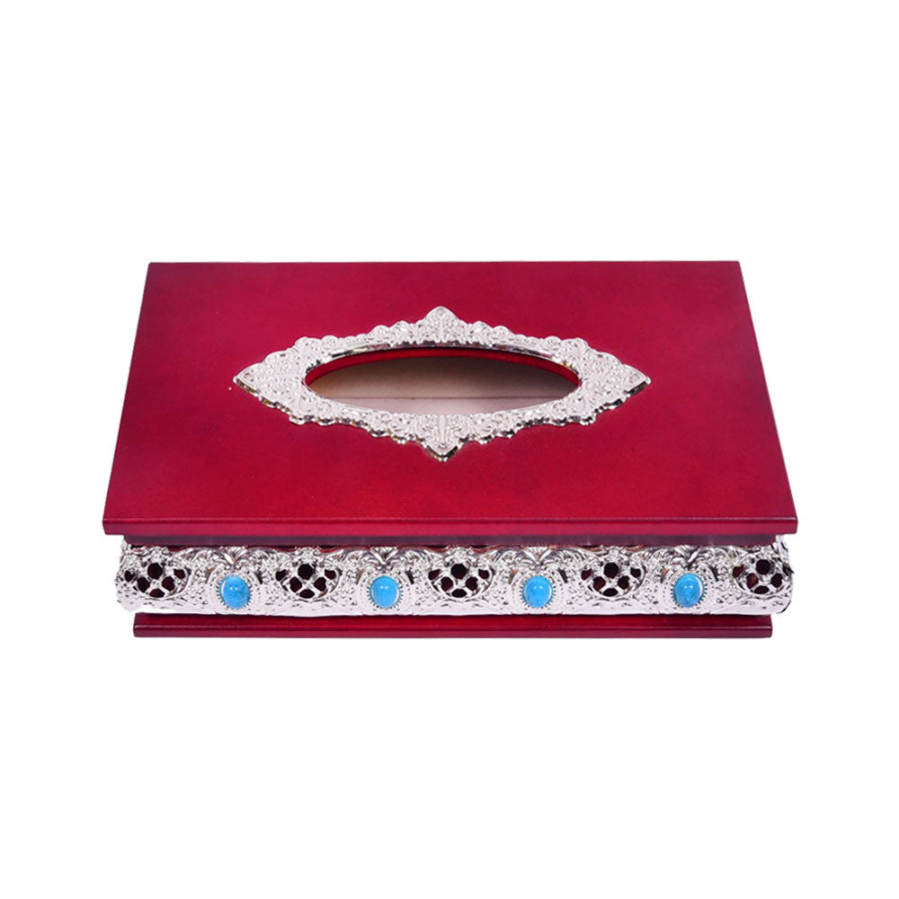 TISSUE BOX WOODEN AZ-007 Default Title - MamasJan Décor