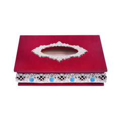 TISSUE BOX WOODEN AZ-007 Default Title - MamasJan Décor
