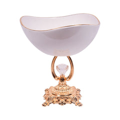 BOWL WITH STAND SJ1162L Default Title - MamasJan Décor