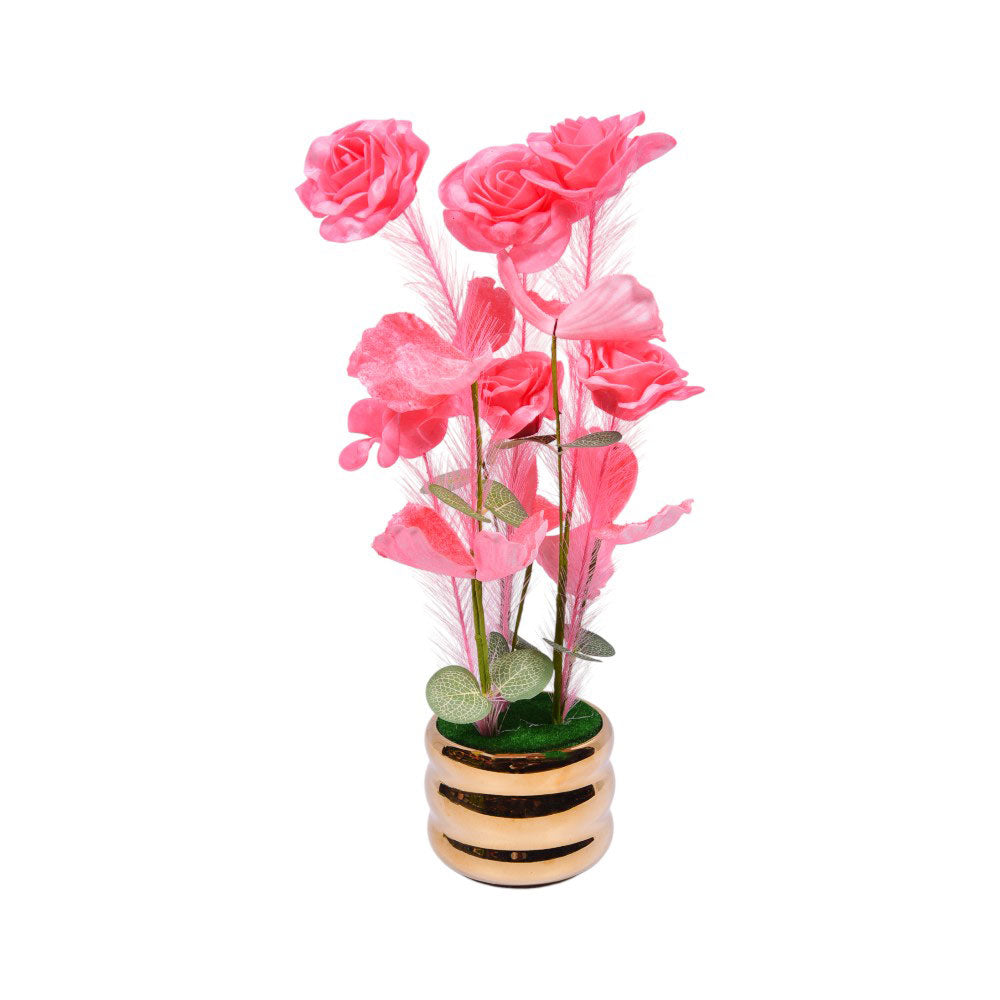 ARTIFICIAL FLOWER POT IR 0092-43 Default Title - MamasJan Decoration