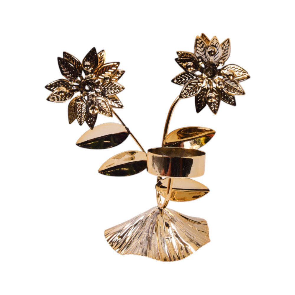 CANDLE STAND METAL IR 6842-4 Default Title - MamasJan Decoration