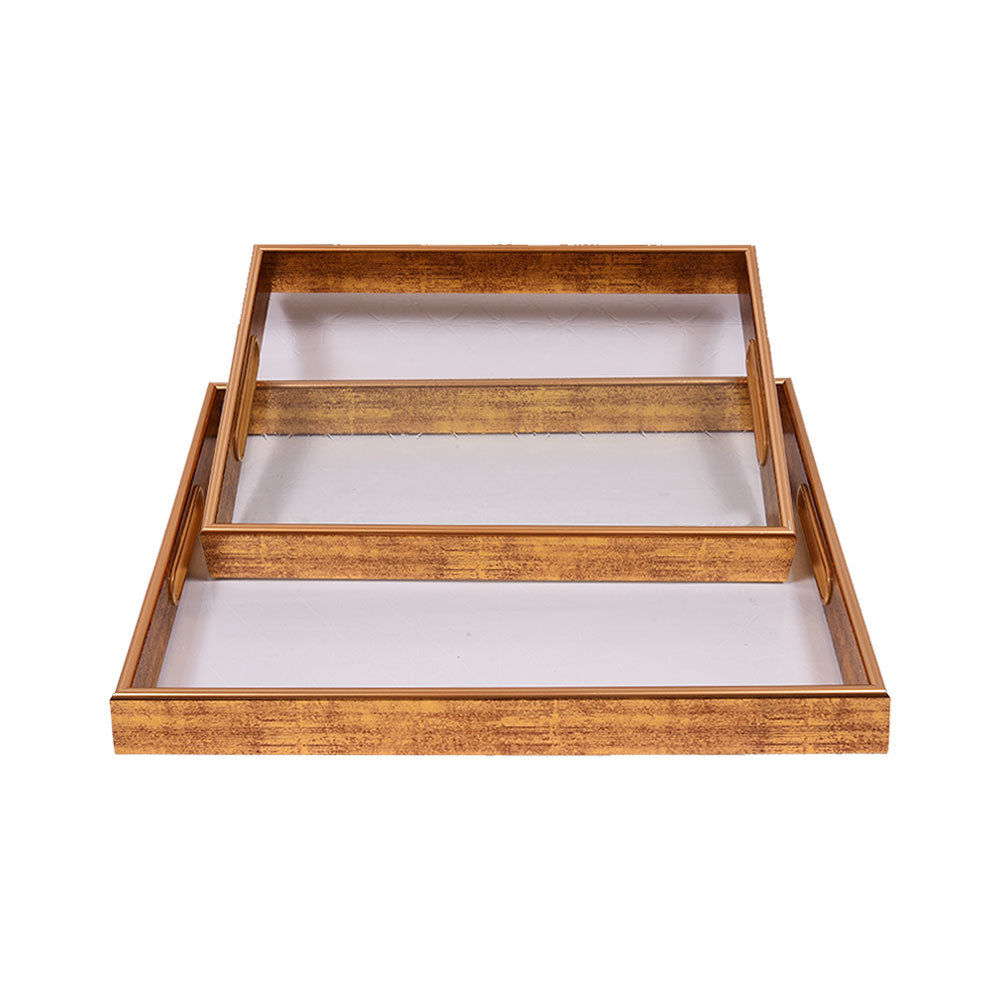 TRAY GLASS 2PC SET 202503-143 Default Title - MamasJan Décor