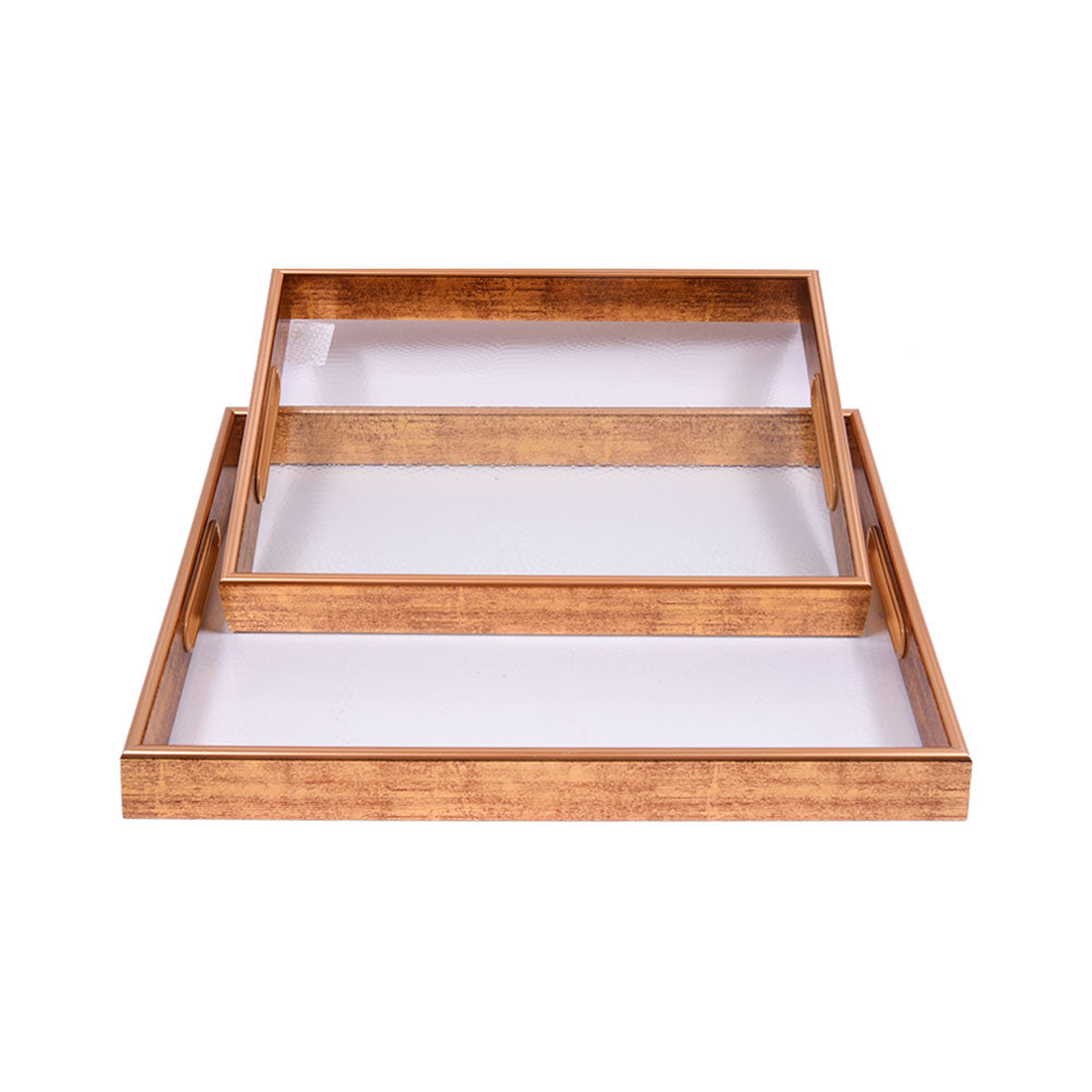 TRAY GLASS 2PC SET 202503-145 Default Title - MamasJan Décor