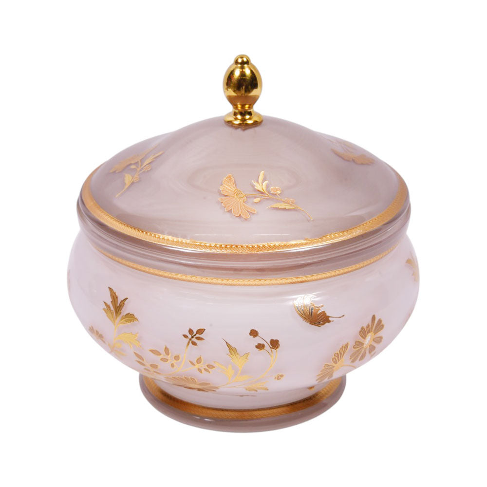 BOWL CANDY CRYSTAL BRASS IR MS-A112 JS1806A-622 Default Title - MamasJan Décor