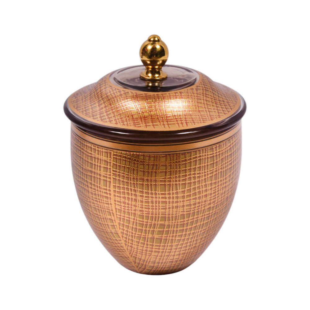 BOWL CANDY CRYSTAL BRASS IR MS-A004 JSLT008-531 Default Title - MamasJan Décor