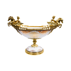 BOWL PORCELAIN BRASS IR H-PB135-C308 J101-512-3-OY3 Default Title - MamasJan Décor