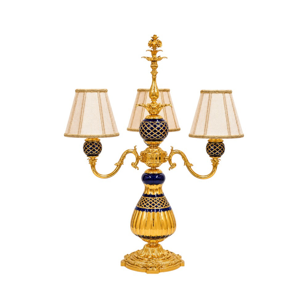 LAMP CRYSTAL BRASS IR XM09-2-W C-201-1 Default Title - MamasJan Décor