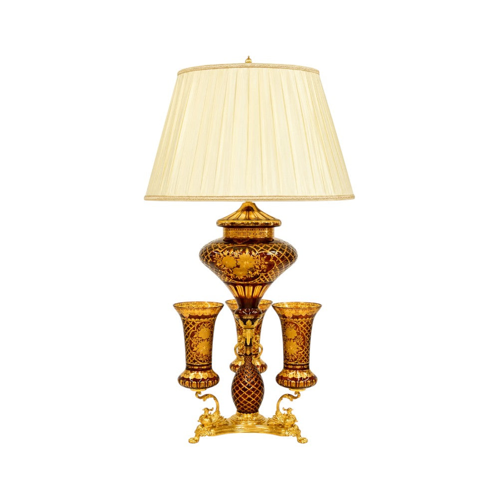 LAMP CRYSTAL BRASS IR H-A26-W EAN103-134-C38 Default Title - MamasJan Décor