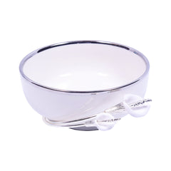 BOWL FRUIT ORCHID WB-1334 Default Title - MamasJan Décor