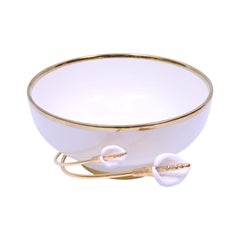 BOWL FRUIT ORCHID WB-1335 Default Title - MamasJan Decoration