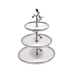 DISH 3 TIER ORCHID WB-1394 Default Title - MamasJan Décor