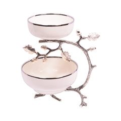 BOWL FRUIT 3 TIER ORCHID WB-1452 Default Title - MamasJan Décor