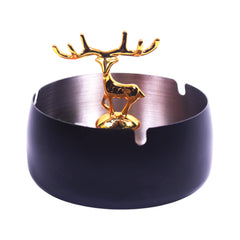 ASHTRAY GOLDEN 12 CM IR TT360-361 Default Title - MamasJan Décor
