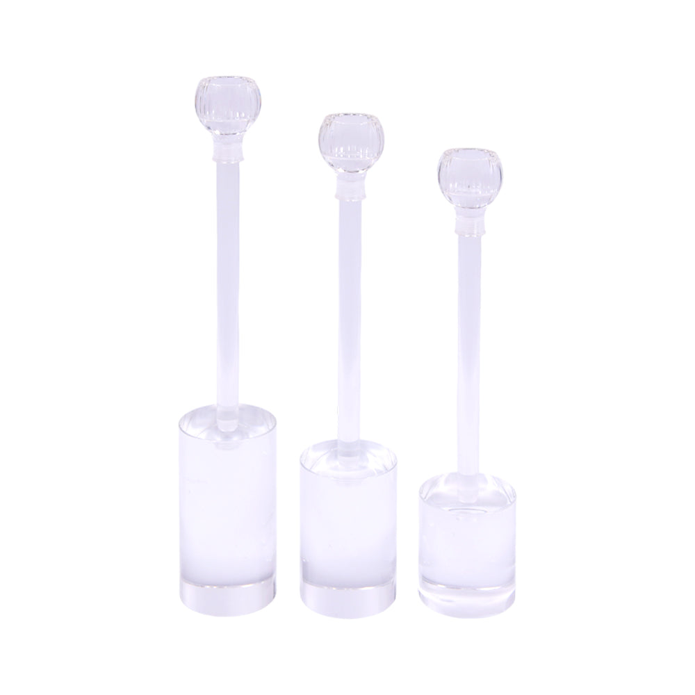 CANDLE STAND 3PC IR MM572 Default Title - MamasJan Décor