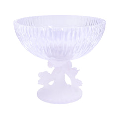 BOWL FRUIT CRYSTAL FROSTED BASE FB-1033CL Default Title - MamasJan Décor