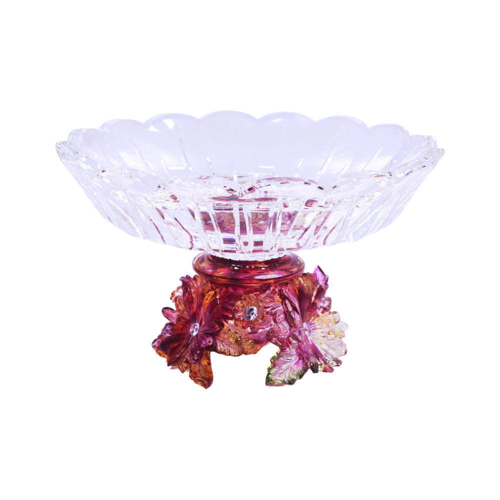 BOWL FRUIT CRYSTAL FB-508-CL Default Title - MamasJan Décor