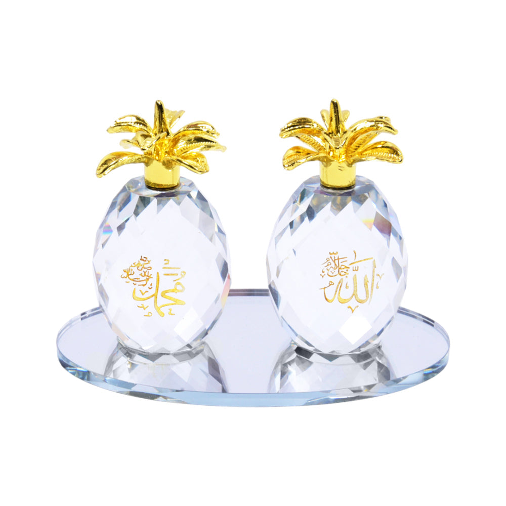 PEAR CRYSTAL 2PC IR 7301-1 Default Title - MamasJan Décor