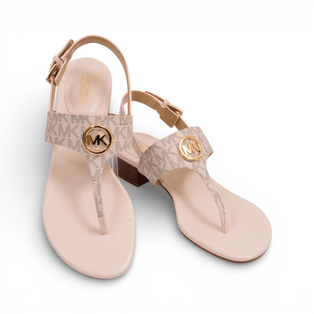 MK HANNAH THONG SANDAL 49S5HNFS2B VANILLA 6 Default Title - MamasJan Ladies Shoes & Bags