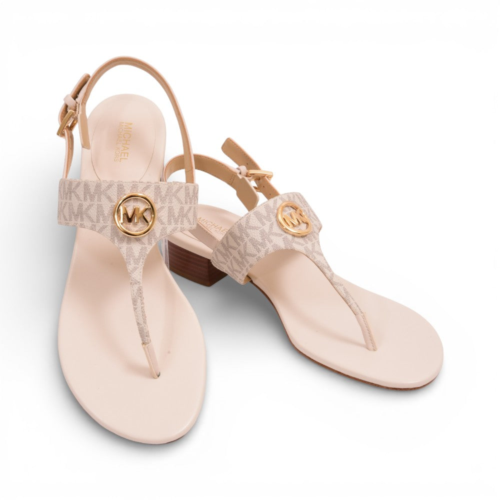 MK HANNAH THONG SANDAL 49S5HNFS2B VANILLA 9.5 Default Title - MamasJan Ladies Shoes & Bags