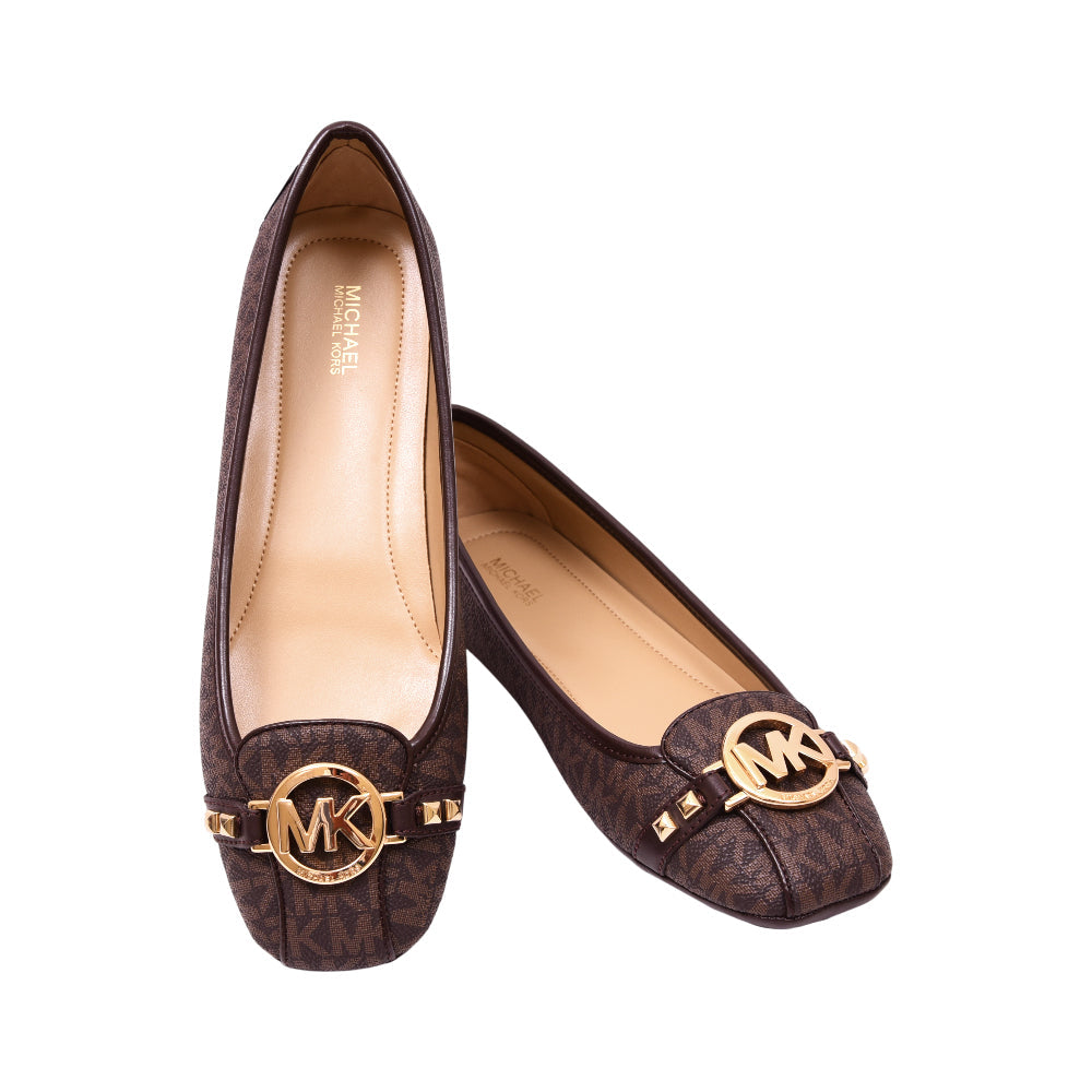 MK FULTON MOC PUMP FAUX LTHR PARAMID 49T8FUFR1B BROWN 10 Default Title - MamasJan Ladies Shoes & Bags