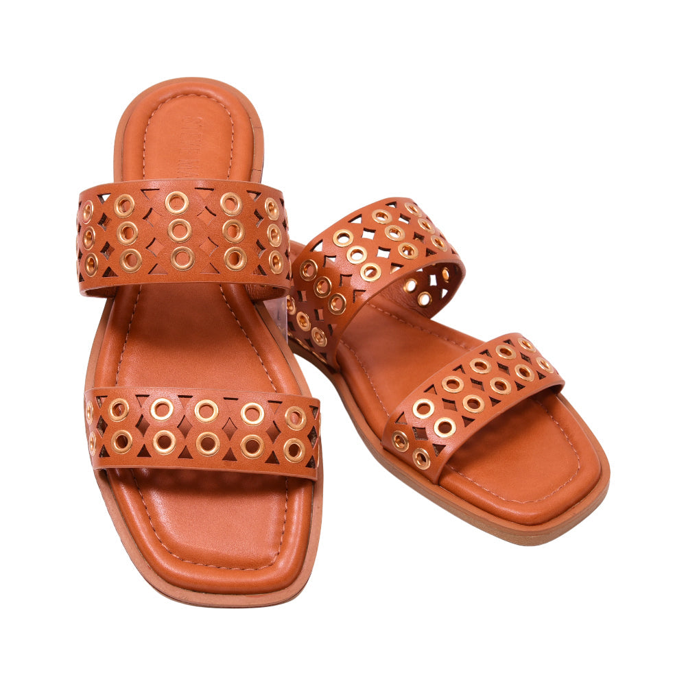 STEVE MADDEN ERRAND SLIPPER ERRA01S1 BROWN-MULTI 8.5 Default Title - MamasJan Ladies Shoes & Bags
