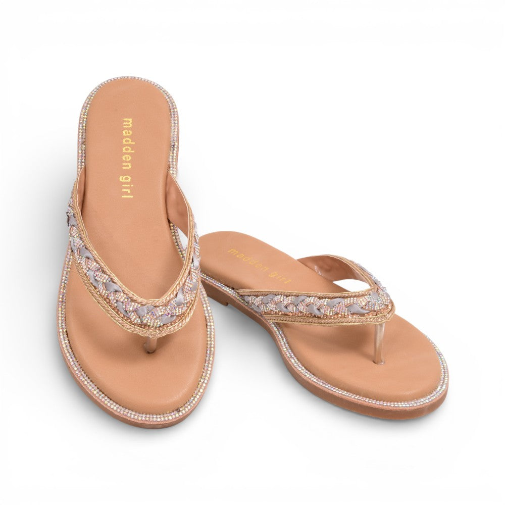 MADDEN GIRL BOBBIN SLIPPER BOBB07S1 LIGHT-BLUE-MULTI 6 Default Title - MamasJan Ladies Shoes & Bags