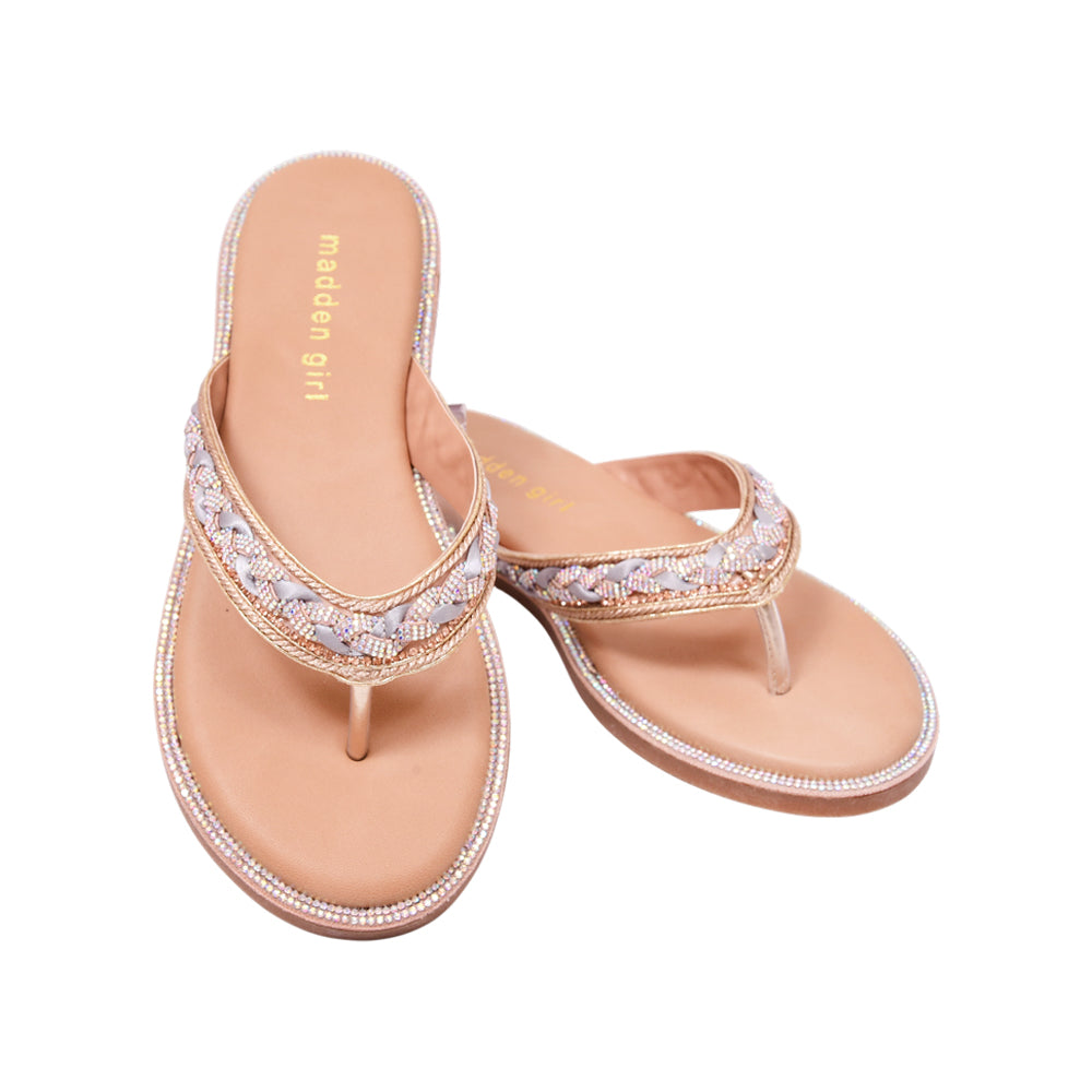 MADDEN GIRL BOBBIN SLIPPER BOBB07S1 LIGHT-BLUE-MULTI 6.5 Default Title - MamasJan Ladies Shoes & Bags