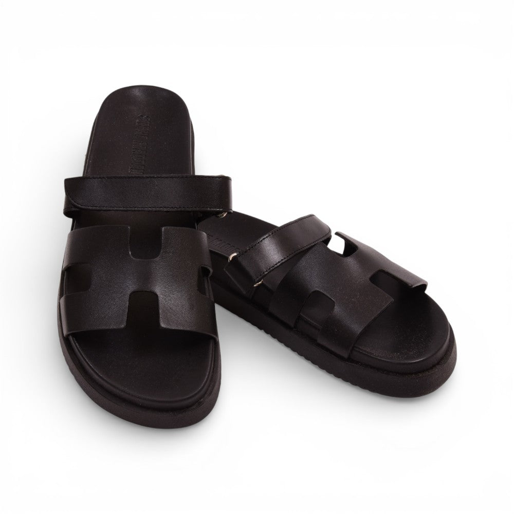 STEVE MADDEN MAYVEN SLIPPER BLACK LEATHER 9.5 Default Title - MamasJan Ladies Shoes & Bags