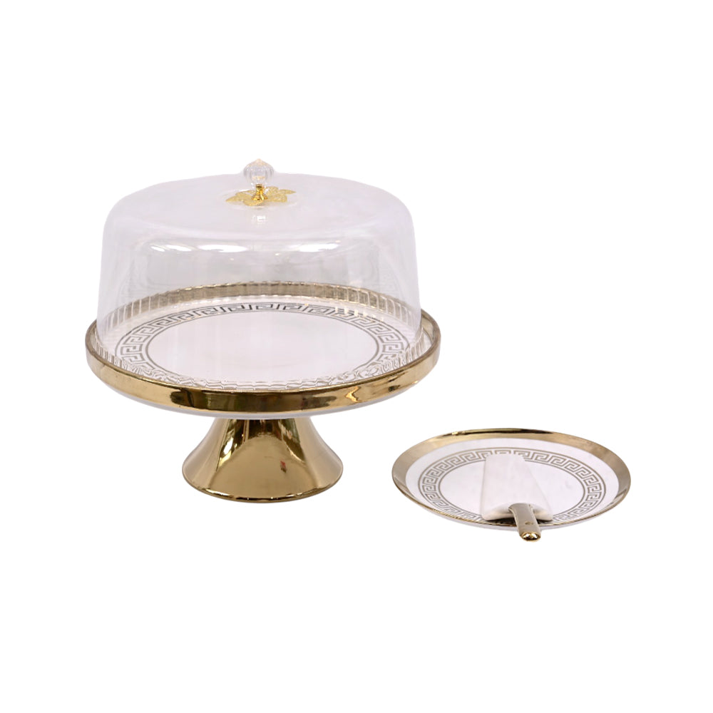 CAKE PLATE SET 9PC SHINE COLLECTION ABC25-319 Default Title - MamasJan Crockery