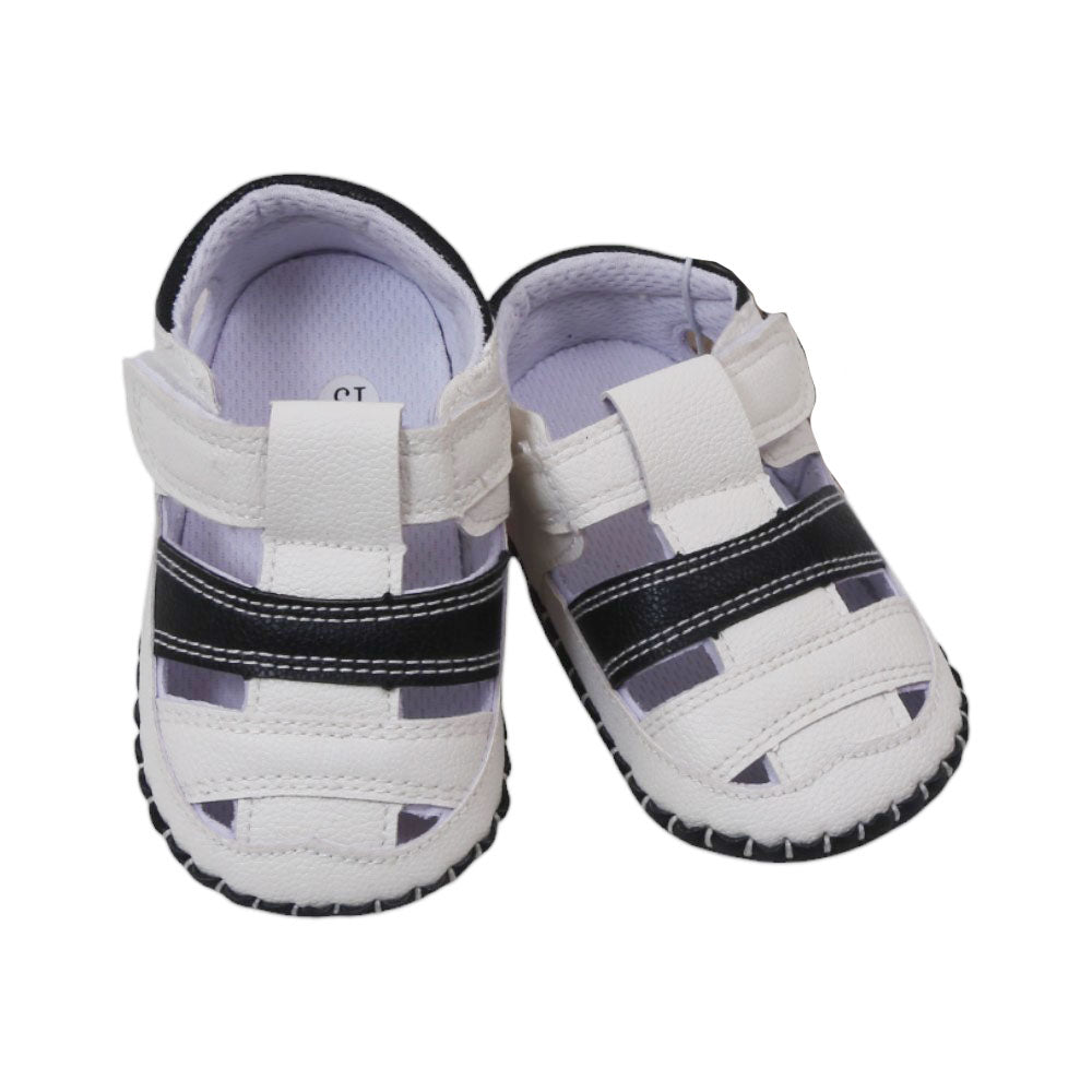 BOYS BOOTIES 11-13 WHITE W-5 Default Title - MamasJan KidsWear