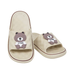 BOYS SLIPPER IR 32-37 BEIGE PVC-213+5 Default Title - MamasJan KidsWear