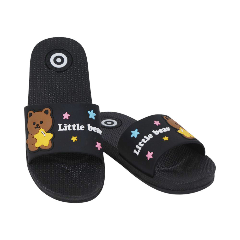 BOYS SLIPPER IR 36-40 BLACK PVC-0888+2 Default Title - MamasJan KidsWear