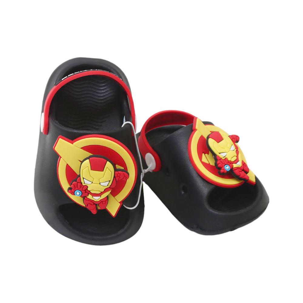 BOYS SLIPPER IR 18-23 BLACK EVA-275-286 Default Title - MamasJan KidsWear