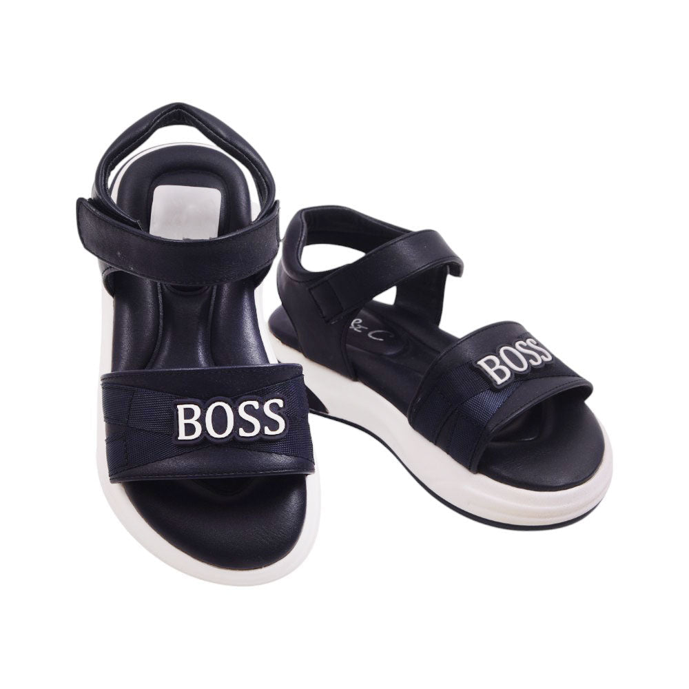 BOYS SANDAL 26-31 NAVY H002 Default Title - MamasJan KidsWear