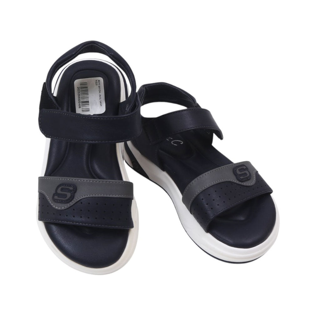 BOYS SANDAL 26-31 NAVY H010 Default Title - MamasJan KidsWear