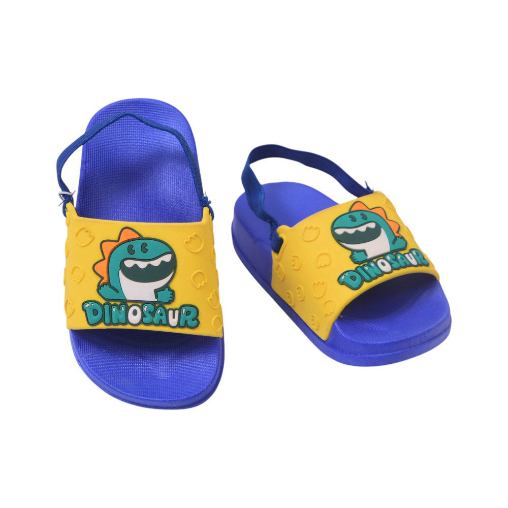 BOYS SLIPPER BACK STRAP 18-23 BLUE WY-9066 Default Title - MamasJan KidsWear
