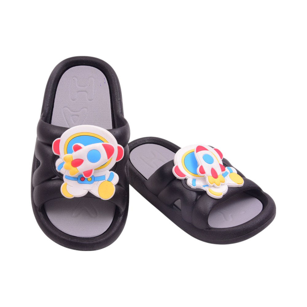 BOYS SLIPPER IR 28 BLACK 9660-15 PVC Default Title - MamasJan KidsWear