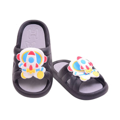 BOYS SLIPPER IR 26 BLACK 9660-15 PVC Default Title - MamasJan KidsWear