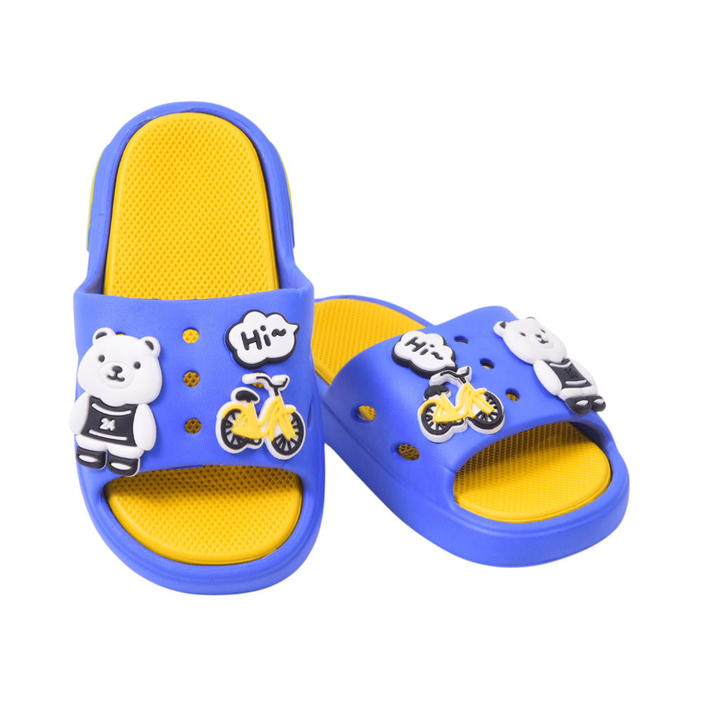 BOYS SLIPPER IR 28-29 BLUE 1301-27 EVA Default Title - MamasJan KidsWear