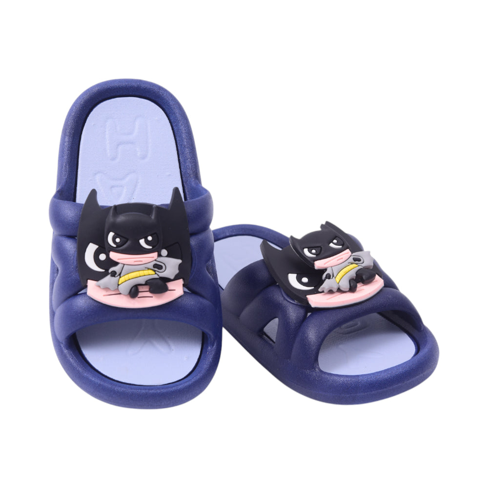 BOYS SLIPPER 26 NAVY 9660+10 PVC 26-30 Default Title - MamasJan KidsWear