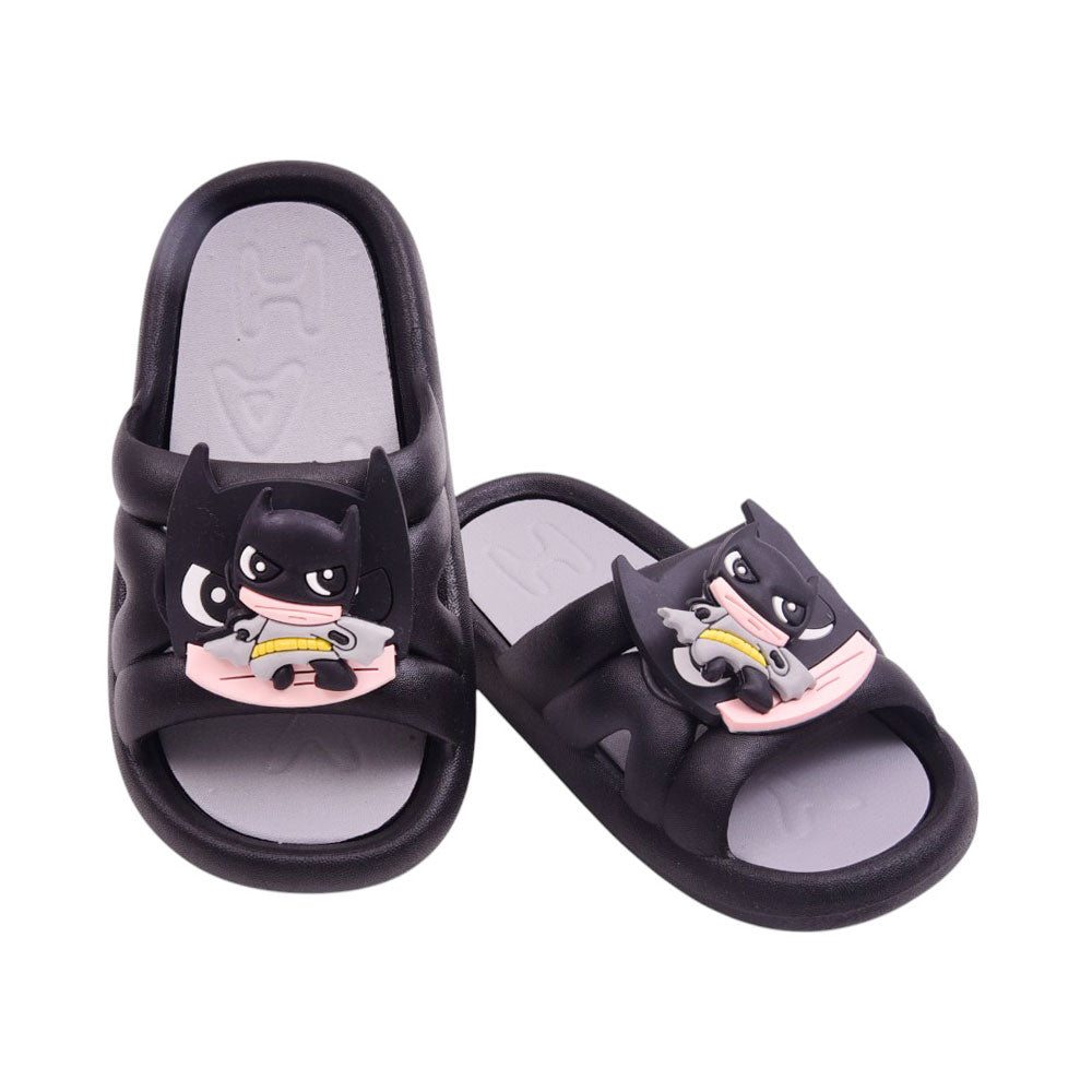 BOYS SLIPPER 27 BLACK 9660+10 PVC 26-30 Default Title - MamasJan KidsWear