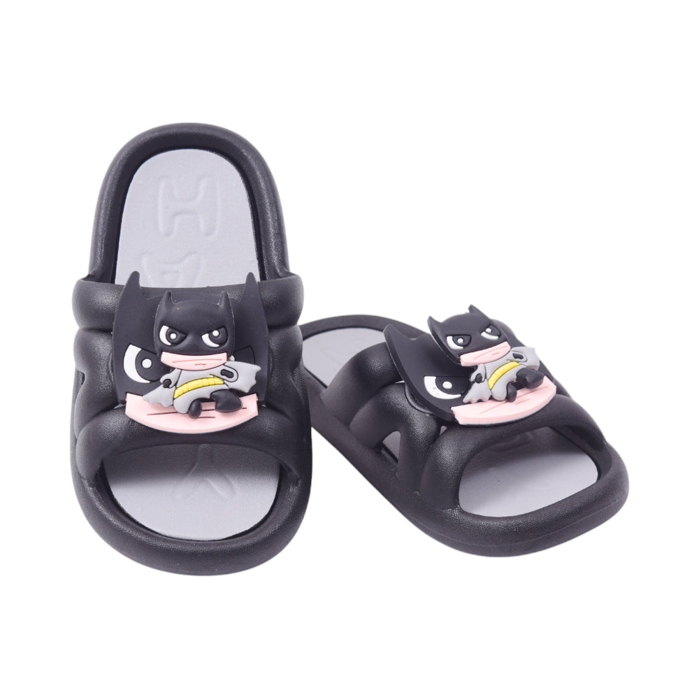 BOYS SLIPPER 26 BLACK 9660+10 PVC 26-30 Default Title - MamasJan KidsWear