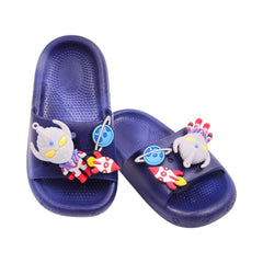 BOYS SLIPPER 26 NAVY 9627+19 PVC 26-30 Default Title - MamasJan KidsWear
