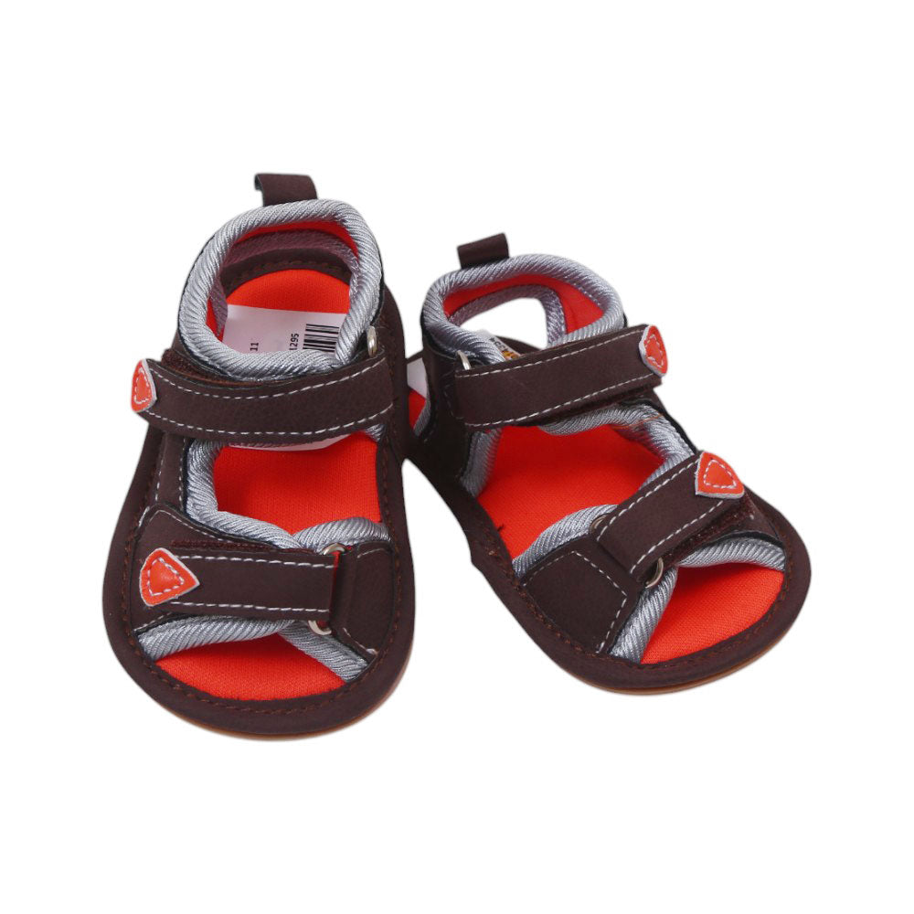 BOYS SANDAL COFFEE 11 B-1 11-13 Default Title - MamasJan KidsWear