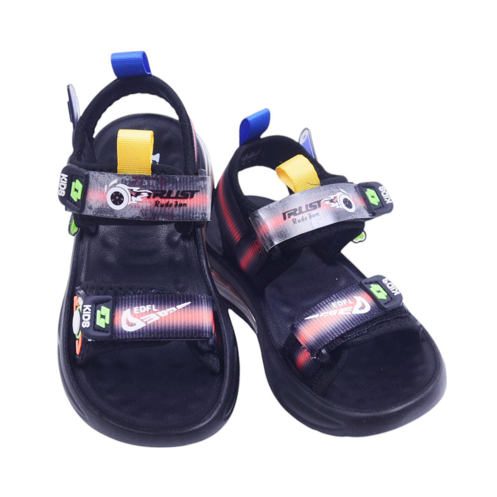 BOYS SANDAL 28 BLUE-BLACK A2401 27-32 Default Title - MamasJan KidsWear