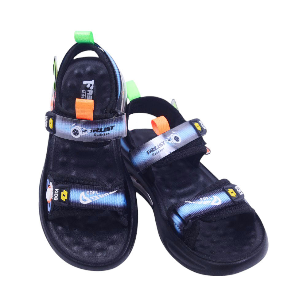 BOYS SANDAL 34 GREEN-BLACK B2401 32-37 Default Title - MamasJan KidsWear
